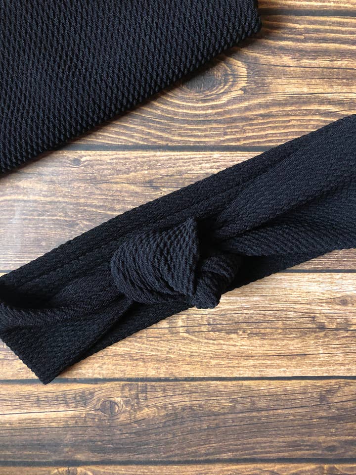 Black Fashion Headband - Women's for wholesale by South Coast Sewn