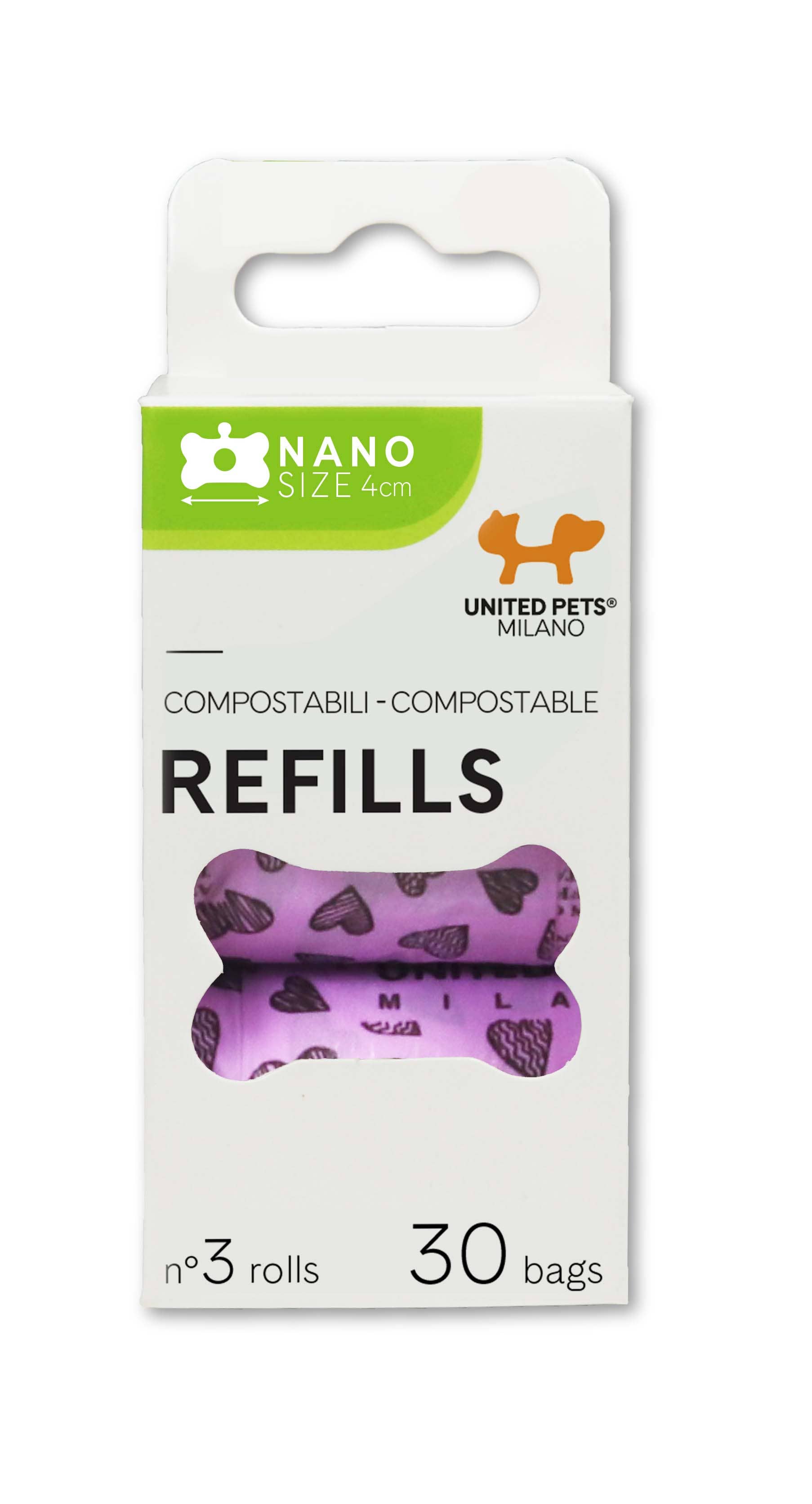 United Pets - Wholesale Pet Poop Bag - Biodegradable toilet bags for Bon Ton Nano1