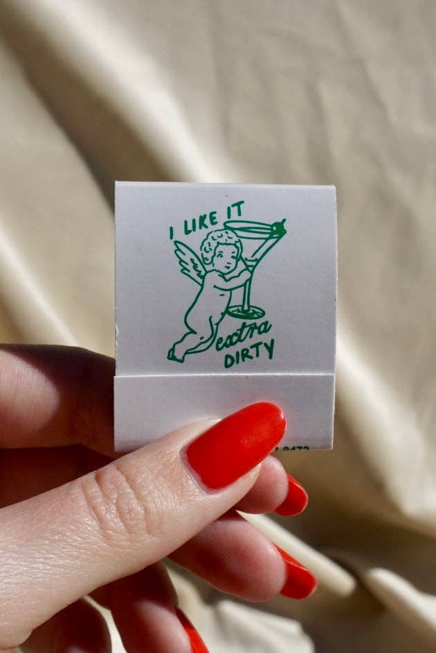 artxnikki - Wholesale Matches - “I Like It Extra Dirty” Cupid Martini Matchbook1
