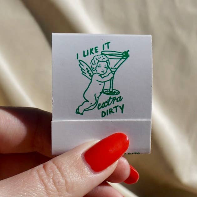 artxnikki - Wholesale Matches - “I Like It Extra Dirty” Cupid Martini Matchbook1