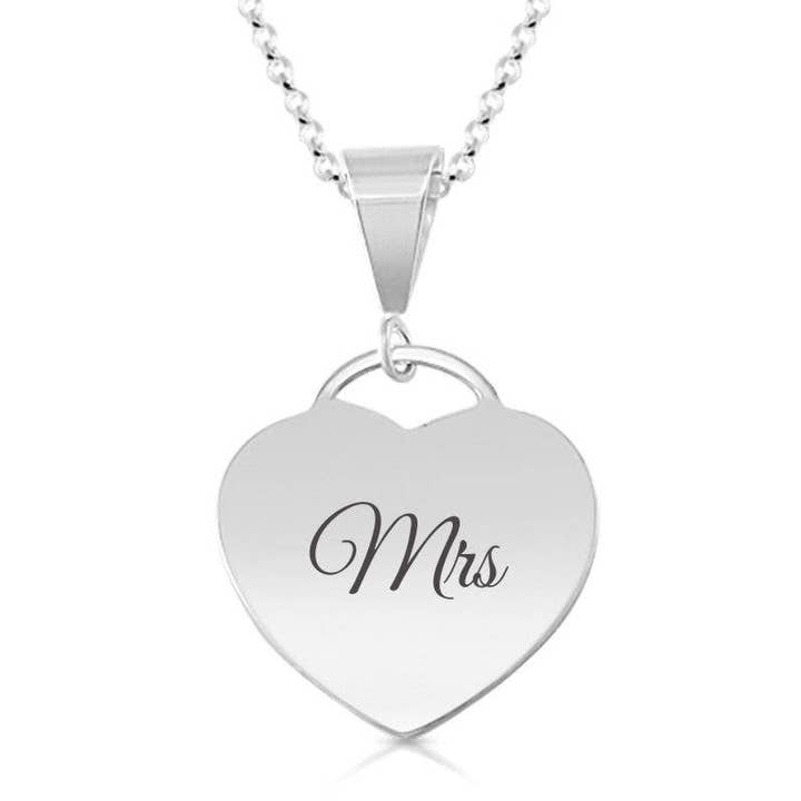 Herz-Anhänger mit Ihrer Nachricht eingraviert für den Großhandel von Kavalis