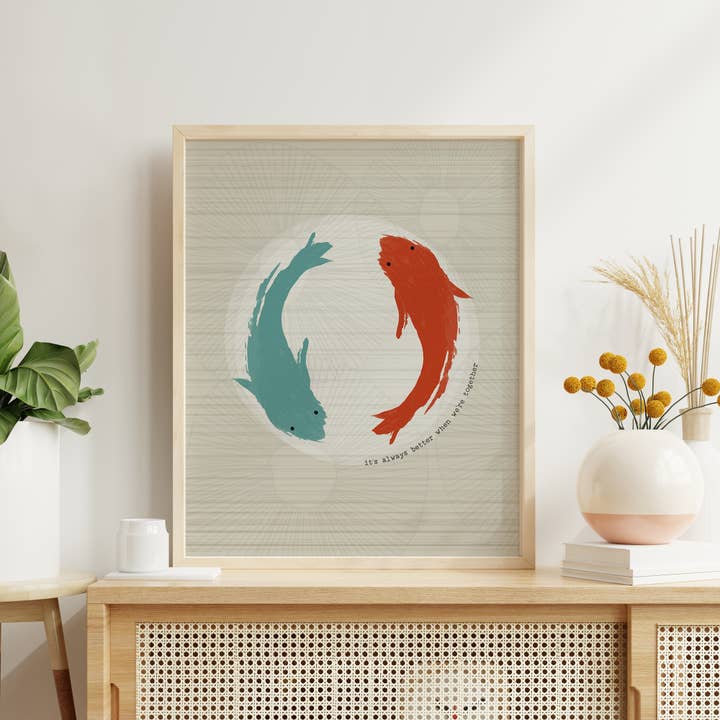 Lyrical Artworks - Wholesale Art Print - Jack Johnson | Better Together modern song lyric art print