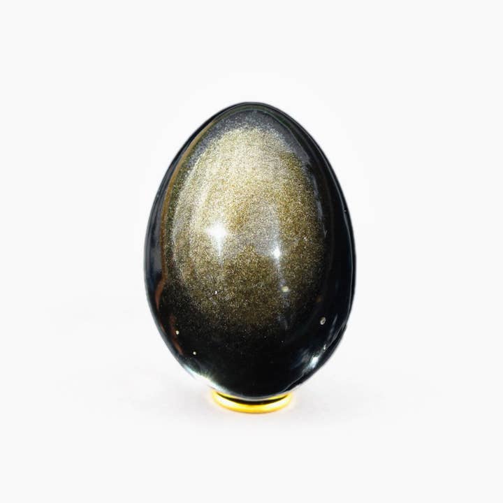 Œuf Yoni en Obsidienne Golden Sheen pour la vente par Yoni Crystals