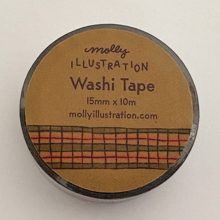 Wonky Plaid Decorative Washi Tape for wholesale by Molly Illustration