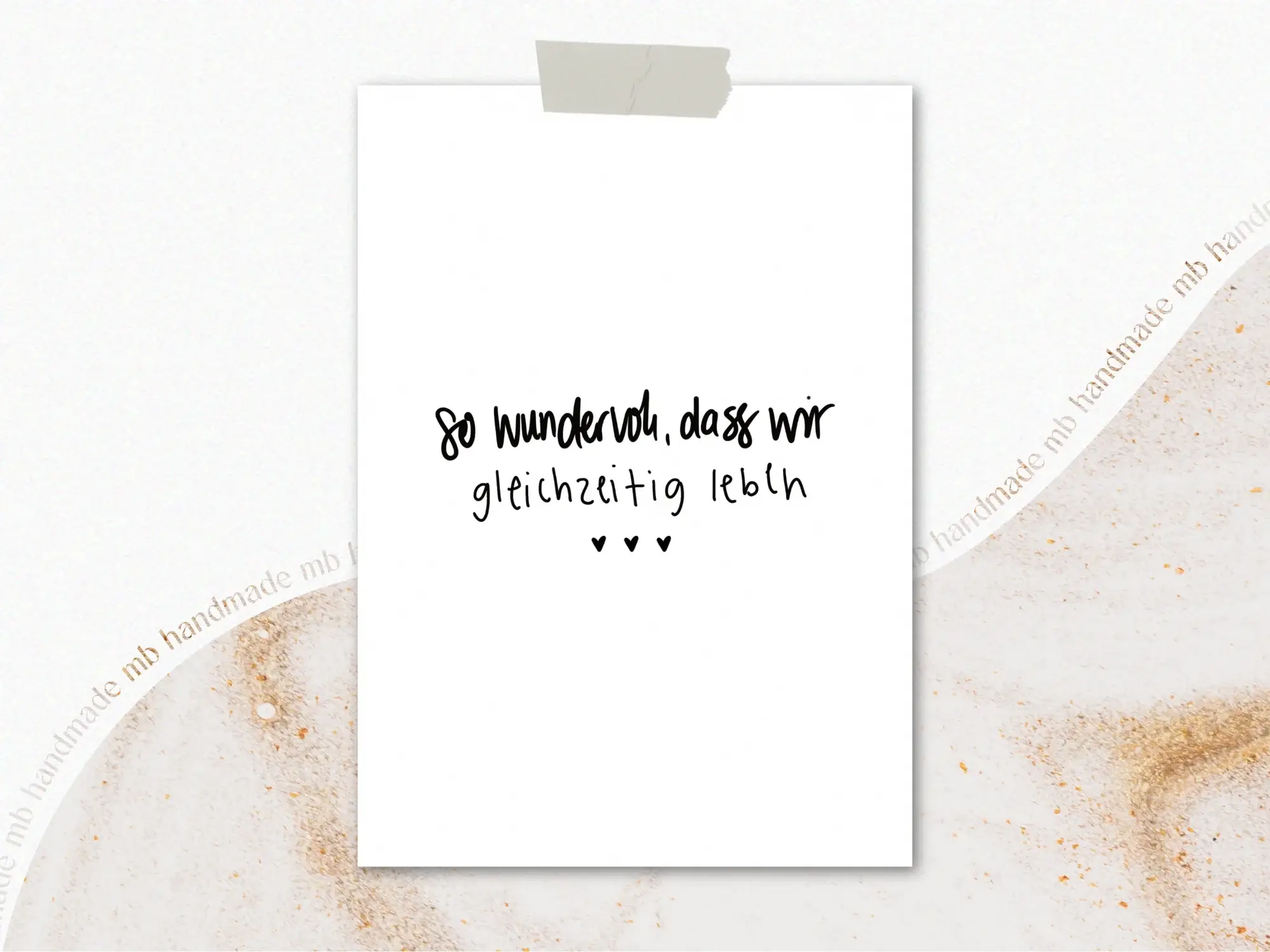 mb handmade - Vendita all'ingrosso Biglietti d'amore - così meraviglioso che viviamo contemporaneamente cuori1