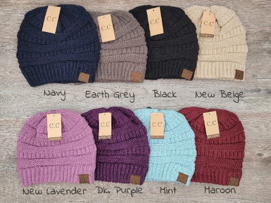 Treasure Bank - Wholesale Beanie - Women's - C.C CLASSIC SOLID RIBBED KNITTED BEANIE2