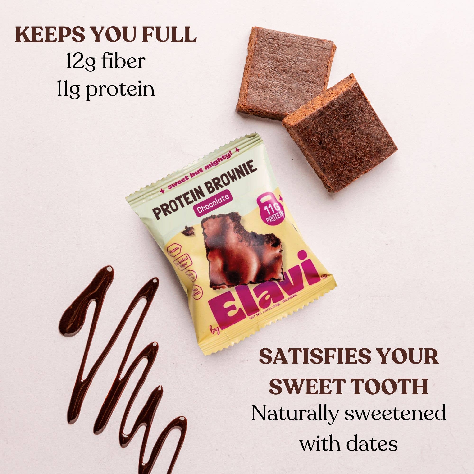 Elavi - Wholesale Brownie - Chocolate Protein Brownies - 8 pack1