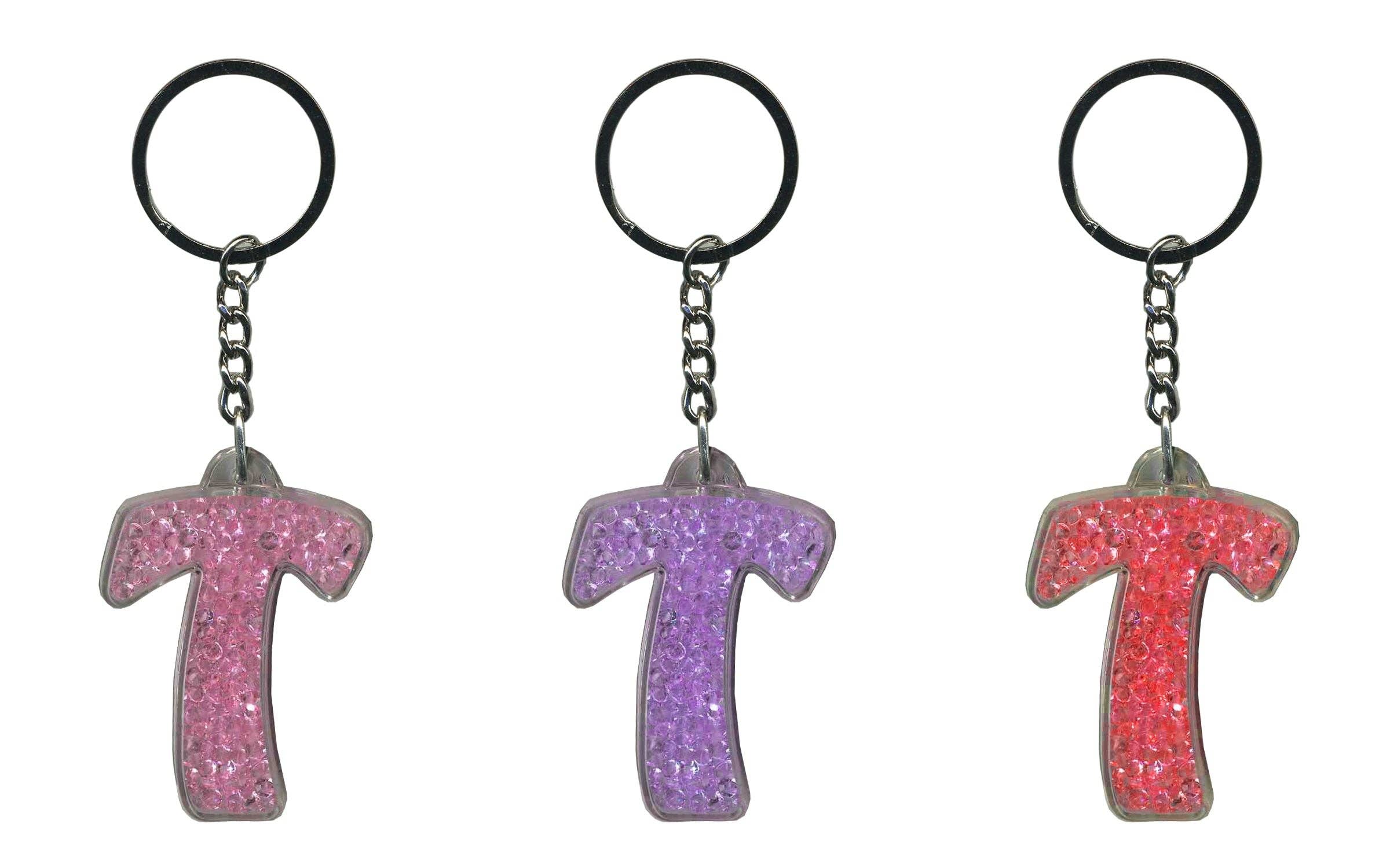 Instant Gifts International – wholesale Keychain – Women's – Itzy Glitzy Keyrings - Initial Letters17