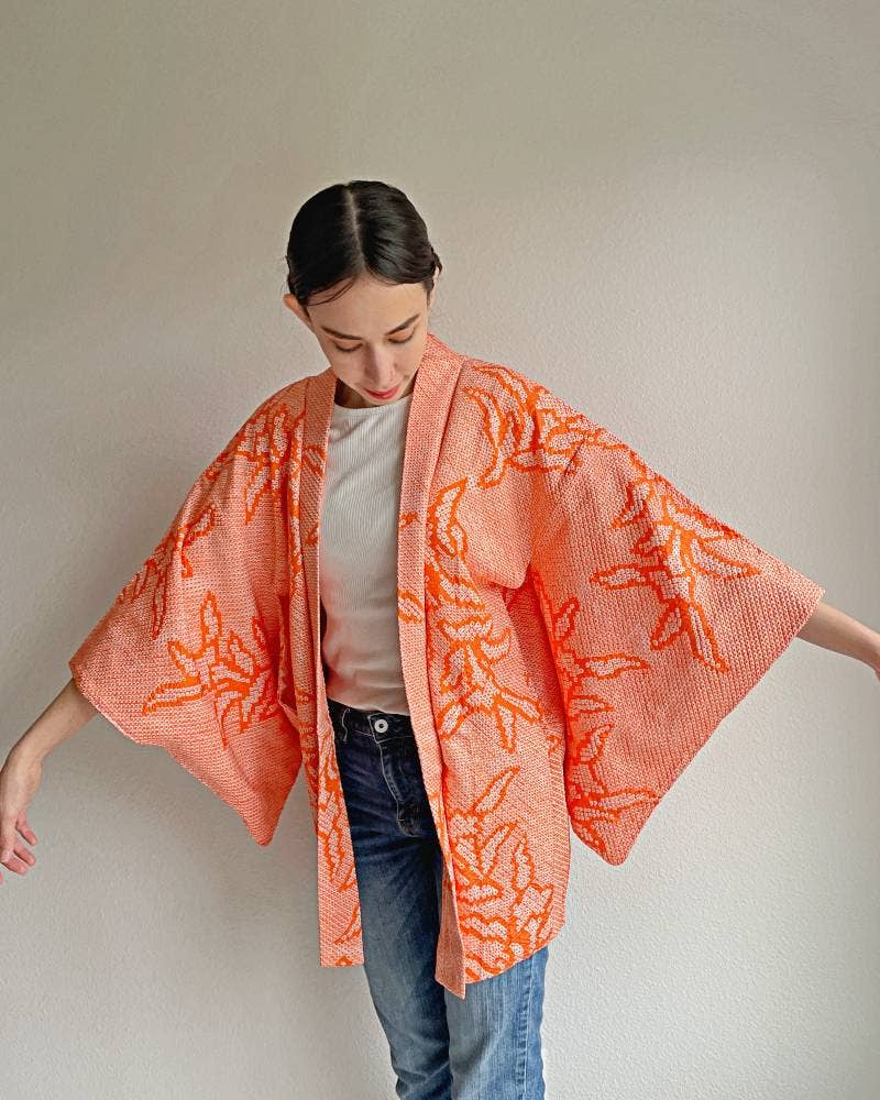 KimonoZen - Wholesale Kimono - Women's - Wrap & Wander Haori Kimono Jacket with Stole3