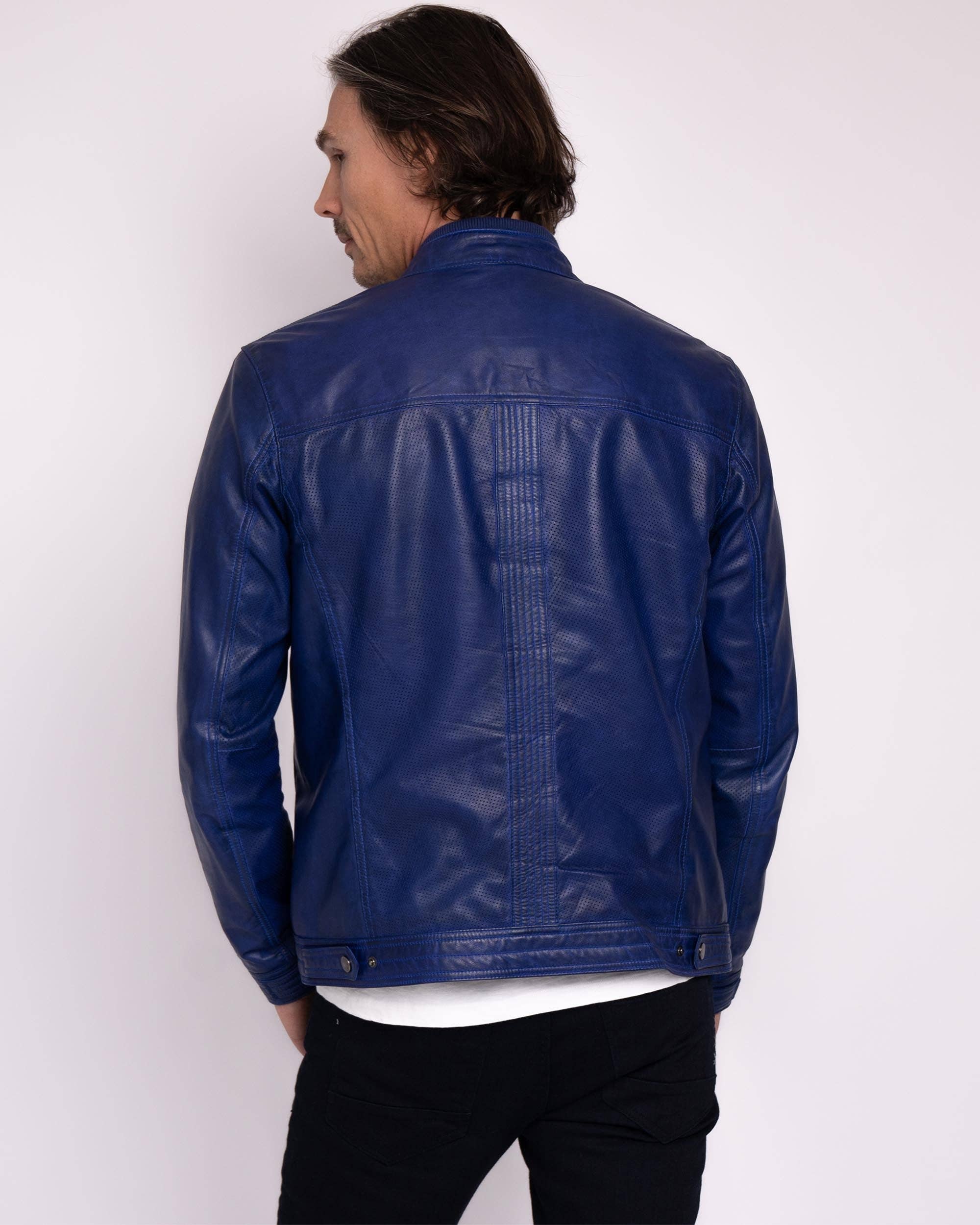 Amsterdam Heritage Men's - Wholesale Leather Jacket - Men's - Miller | Men's Rugged Urban Leather Jacket3