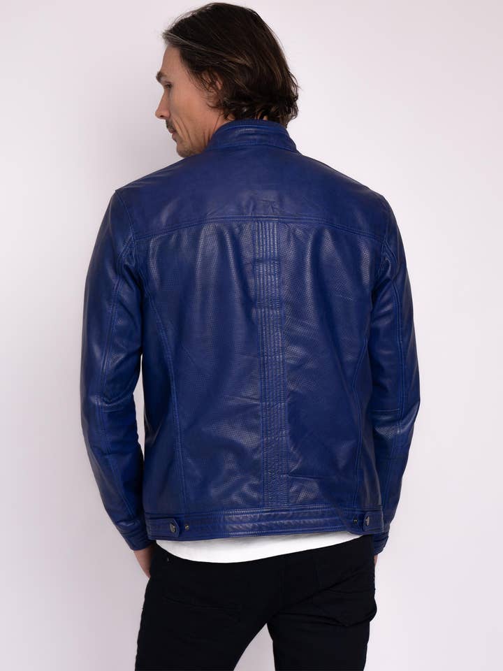 Amsterdam Heritage Men's - Wholesale Leather Jacket - Men's - Miller | Men's Rugged Urban Leather Jacket3