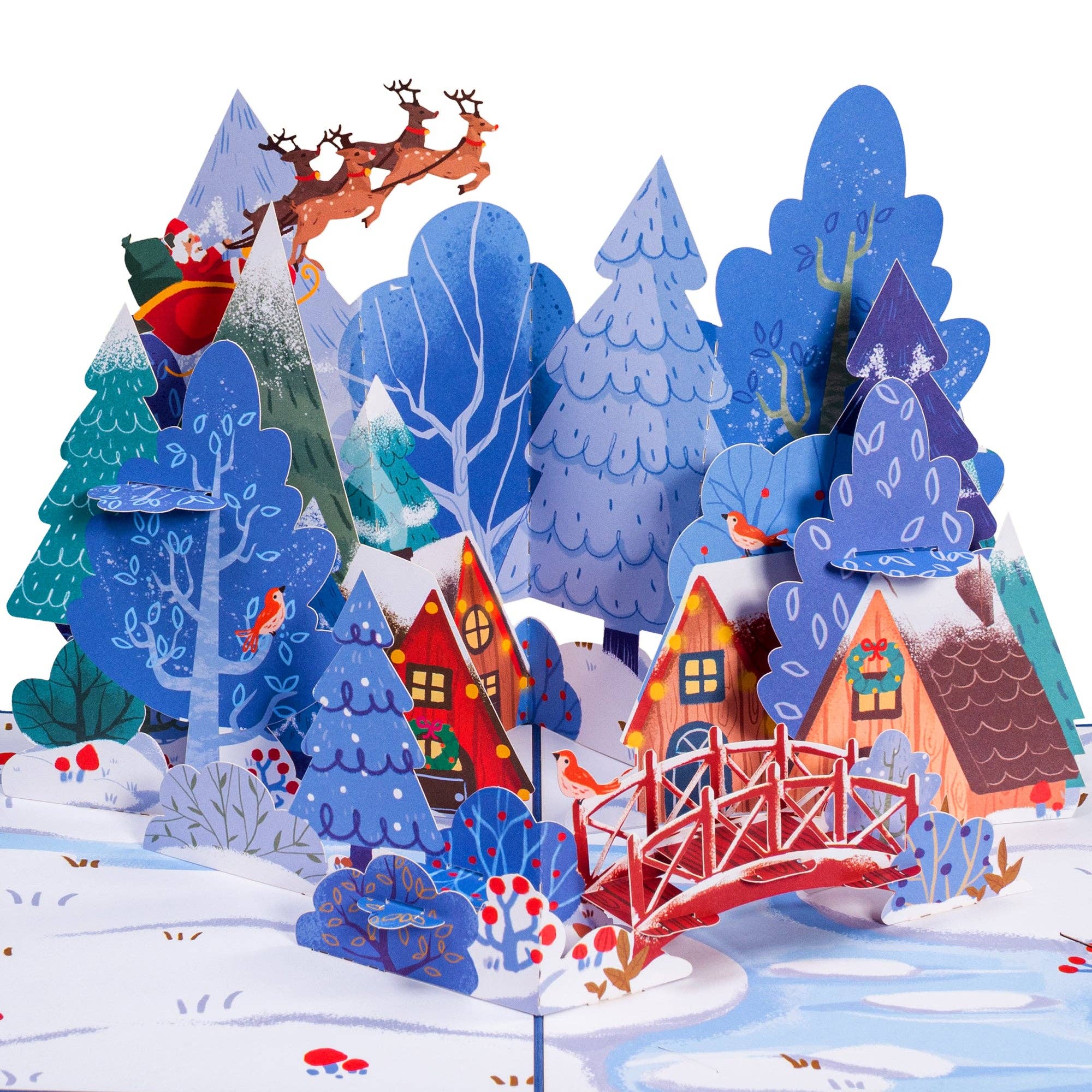 Paper Love - Wholesale Christmas Card - Magical Town Christmas Pop Up Card3