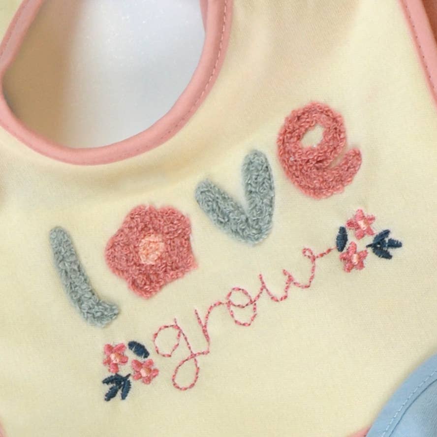Lollipop Dreams - Wholesale Bib - Baby - 5 Pack Soft Cotton Poly Embroidered Baby Bibs2