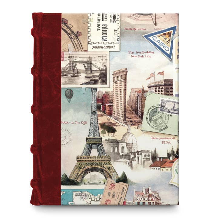 Bomo Art Budapest P4 Hochformat-Fotoalbum mit 30 schwarzen Blättern und Ledereinband für den Großhandel von Bomo Art Budapest