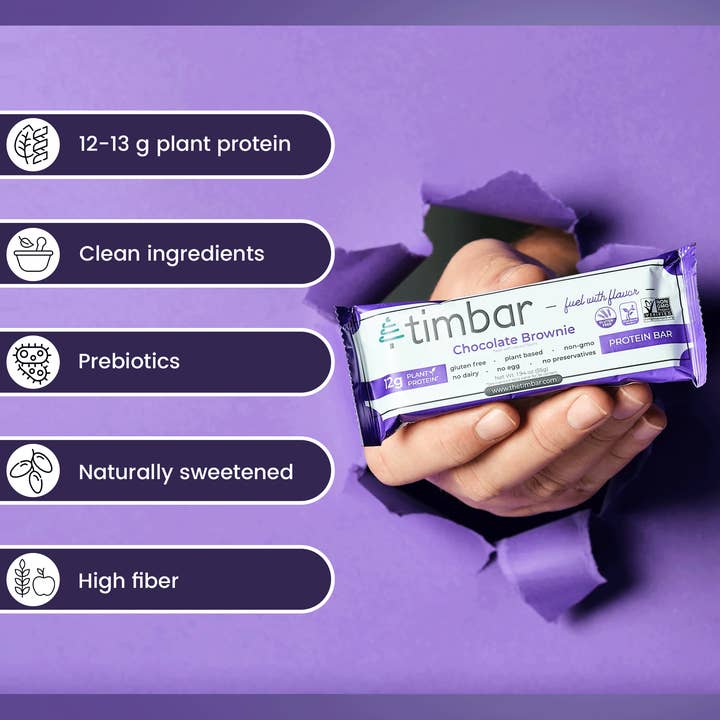 timbar – wholesale Snack bar – Chocolate Brownie Protein Bar5