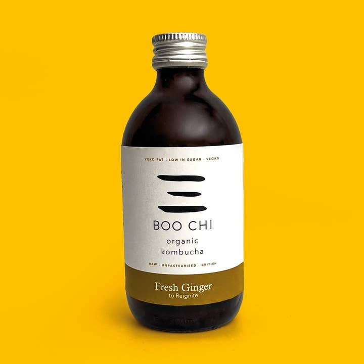 Boo Chi Kombucha - Venta al por mayor Kombucha - Kombucha orgánica: jengibre crudo para reavivar0
