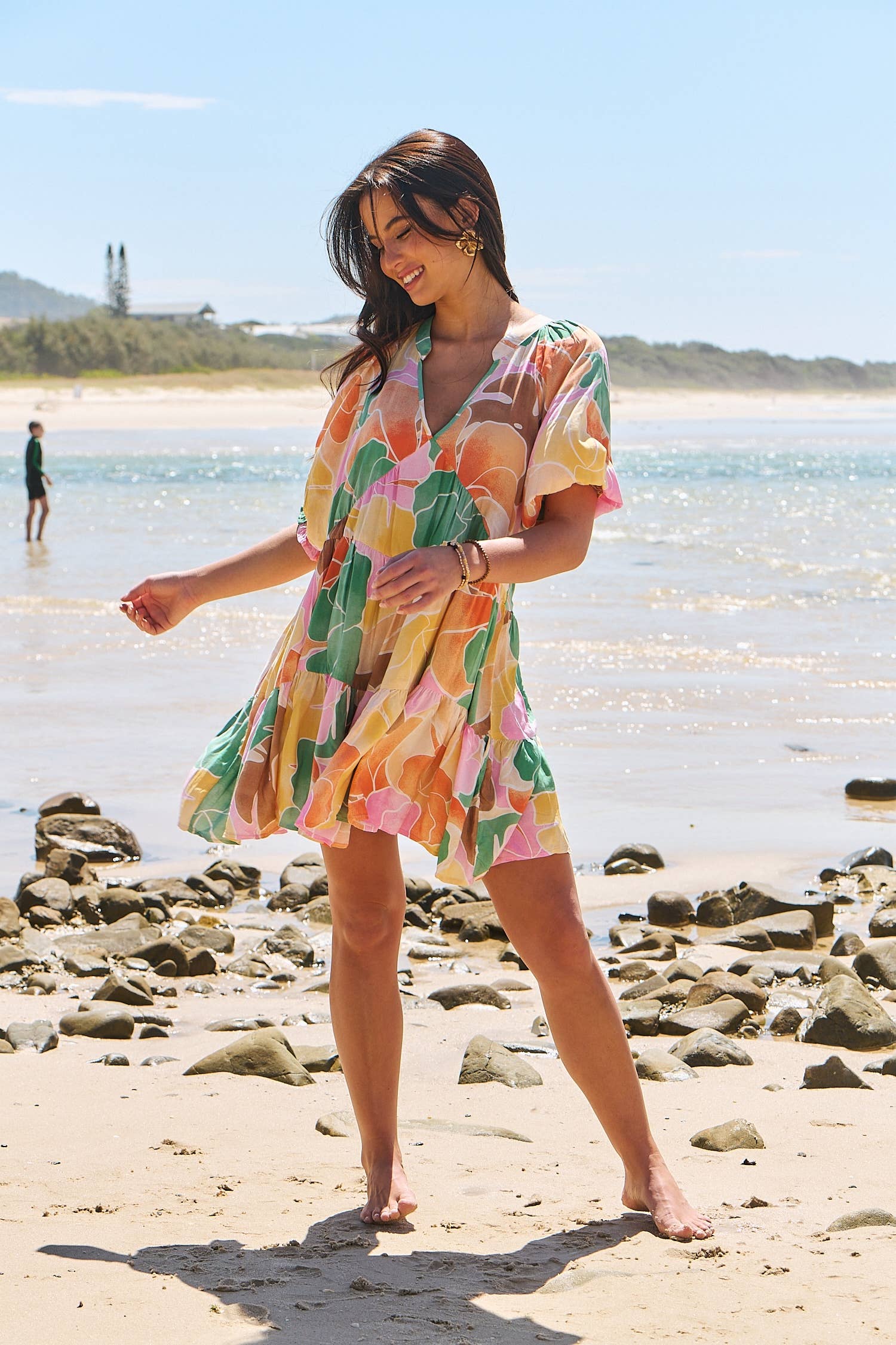 Jaase – Großhandel Kleid – Damen – TALLULAH PRINT PETAL MINIKLEID1