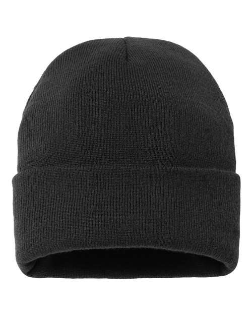 NDesigns Leather - Wholesale Beanie - Unisex - Leather Patch Sherpa Lined Beanie (with your custom logo)5