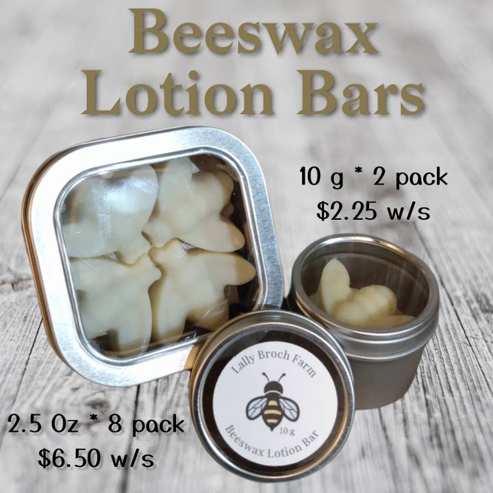 Beeswax Lotion Bar: Multi-Pack Starter Package for wholesale by Lally Broch Farm