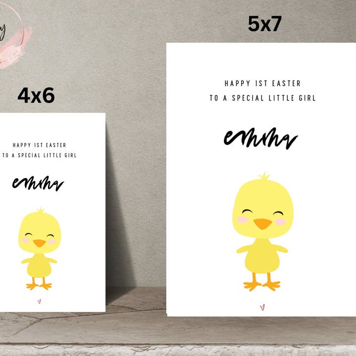 Happy 1st Easter To A Special Little Girl for wholesale by TipsyCards