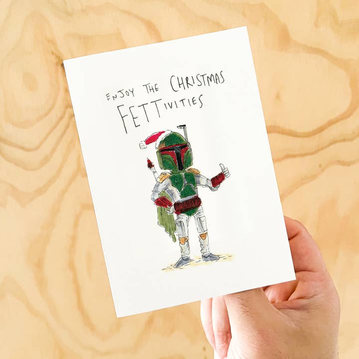 Well Drawn - Wholesale Christmas card - Merry Christmas, enjoy the Fettivities2