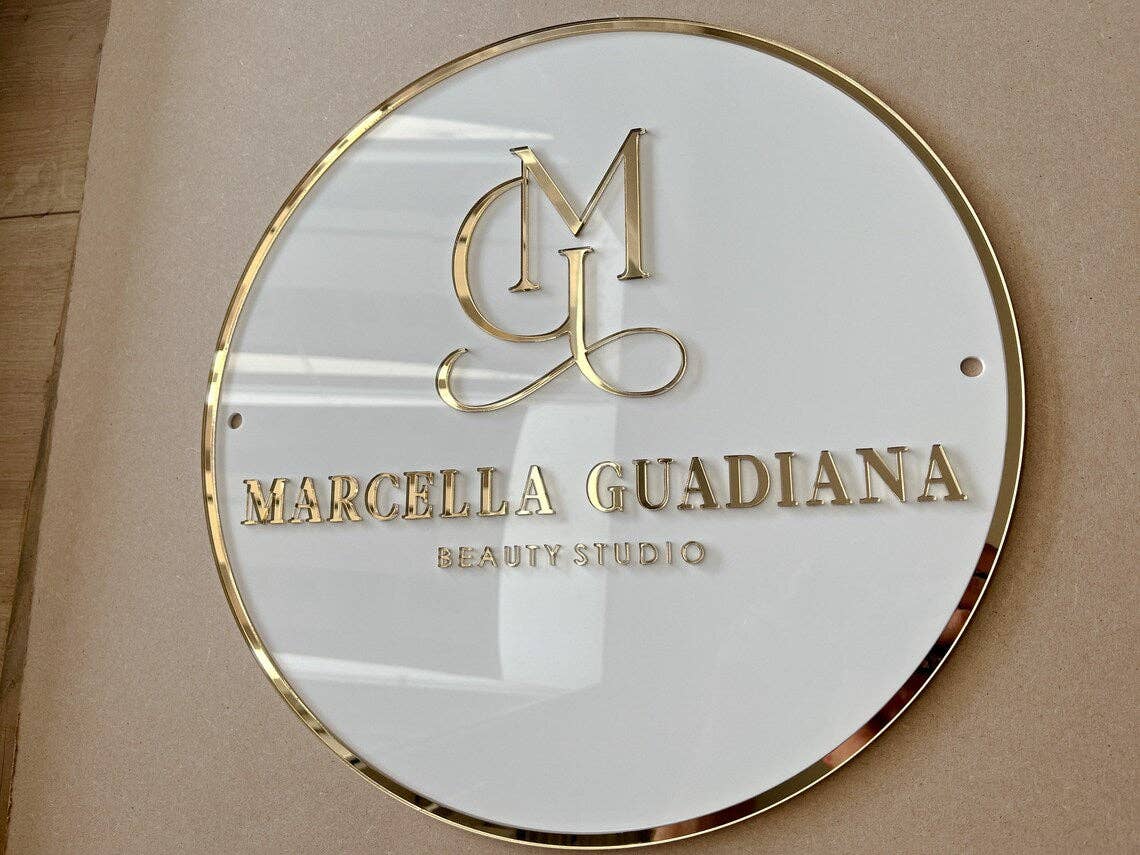 Lasartify - Vendita all'ingrosso Cartello da parete - Insegna rotonda per attività commerciali6