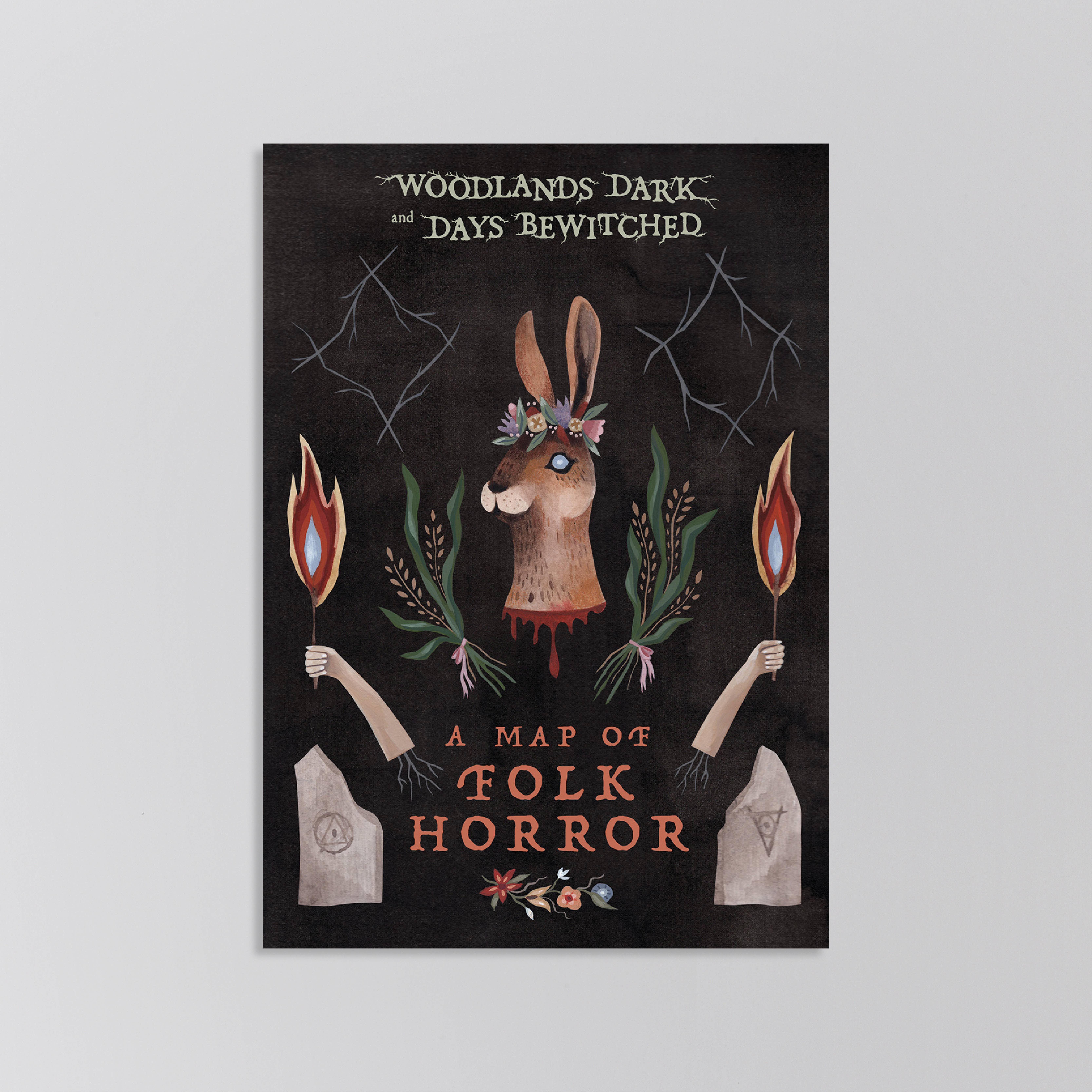 Herb Lester Associates – wholesale Map – Woodlands Dark and Days Bewitched - England Horror Map