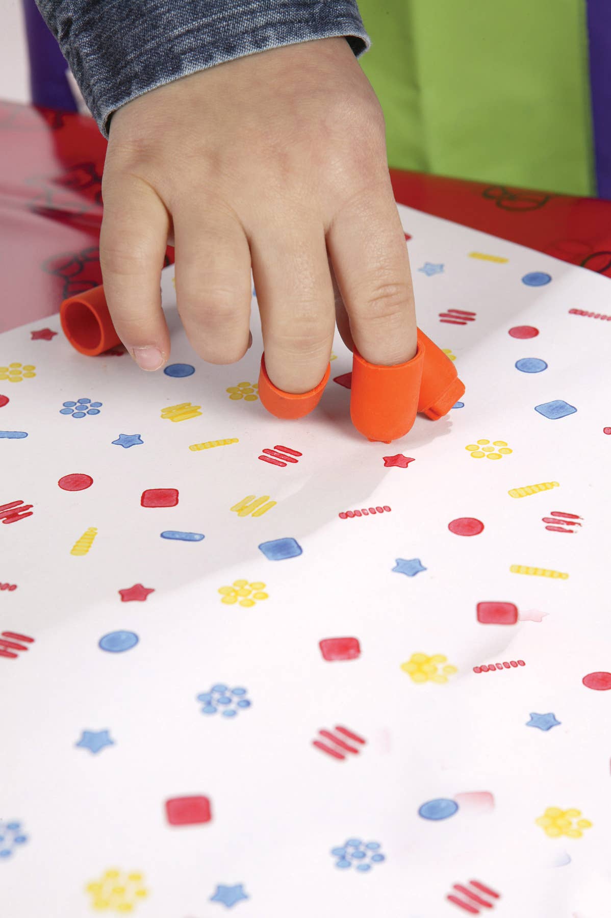 Learning Advantage - Vente Tampon encreur/décoratif – enfant et bébé - Cosses à tampons - Set de 241