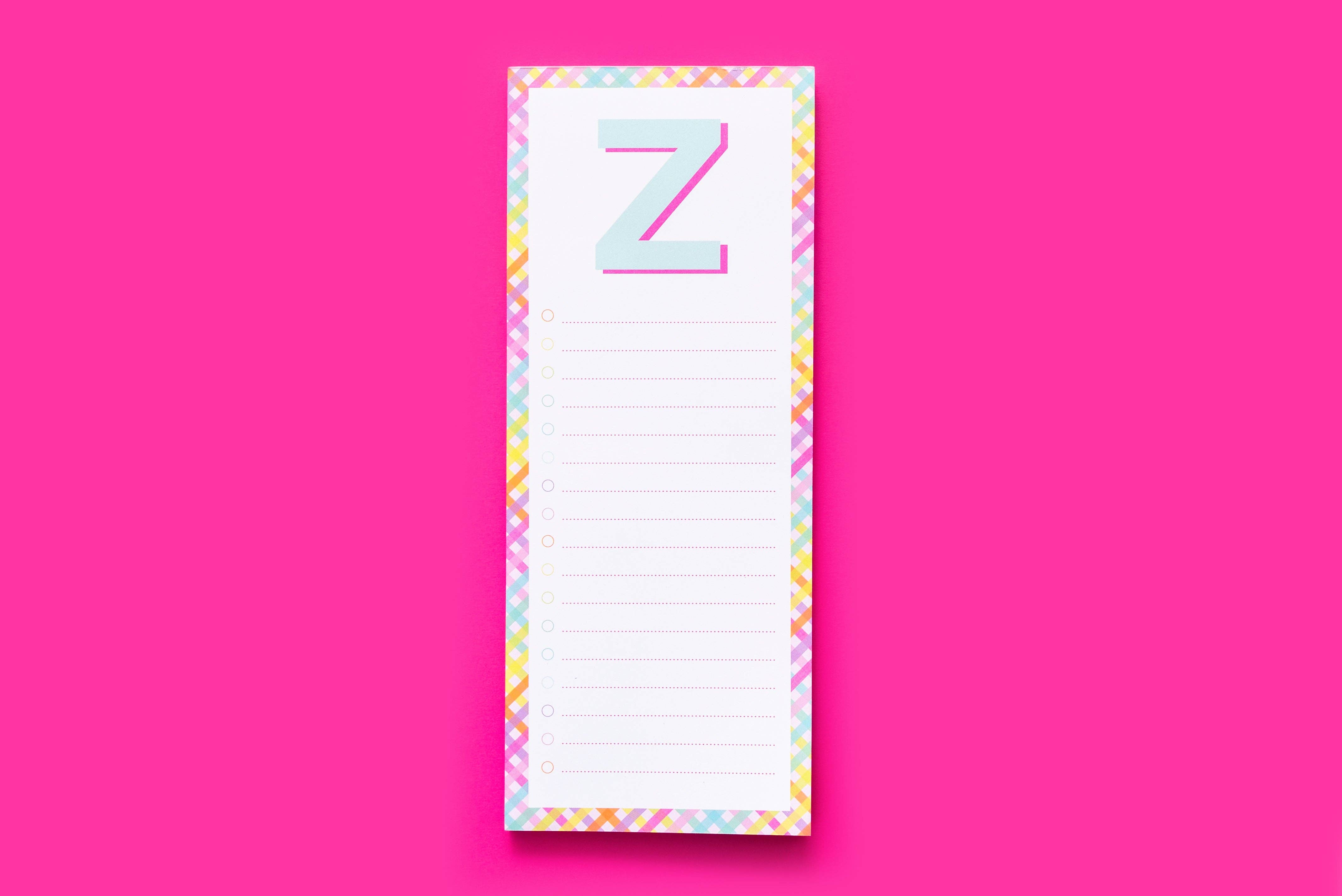Taylor Elliott Designs - Vente Blocs-notes - Blocs de lettres A-Z - Chaque - Min. 4 (LP-A-Z)24