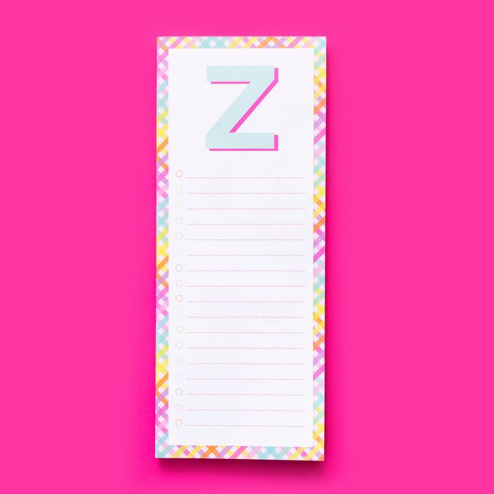 Taylor Elliott Designs - Vente Blocs-notes - Blocs de lettres A-Z - Chaque - Min. 4 (LP-A-Z)24