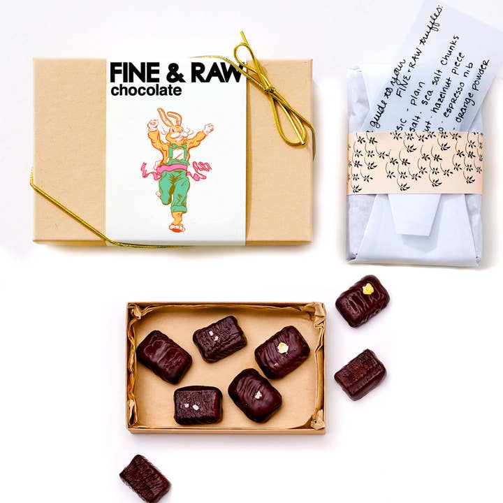 FINE & RAW - Wholesale Chocolate Box - Easter 2025 8pc Truffle Giftset