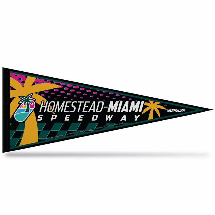 NASCAR HomesteadMiami Speedway Soft Felt 12X30 Pennant for wholesale by Rico Industries