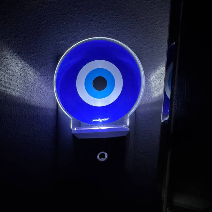 FRESHALAMODE / fashionably protected – wholesale Night light – Evil Eye Glow Sensor Plug In Light1
