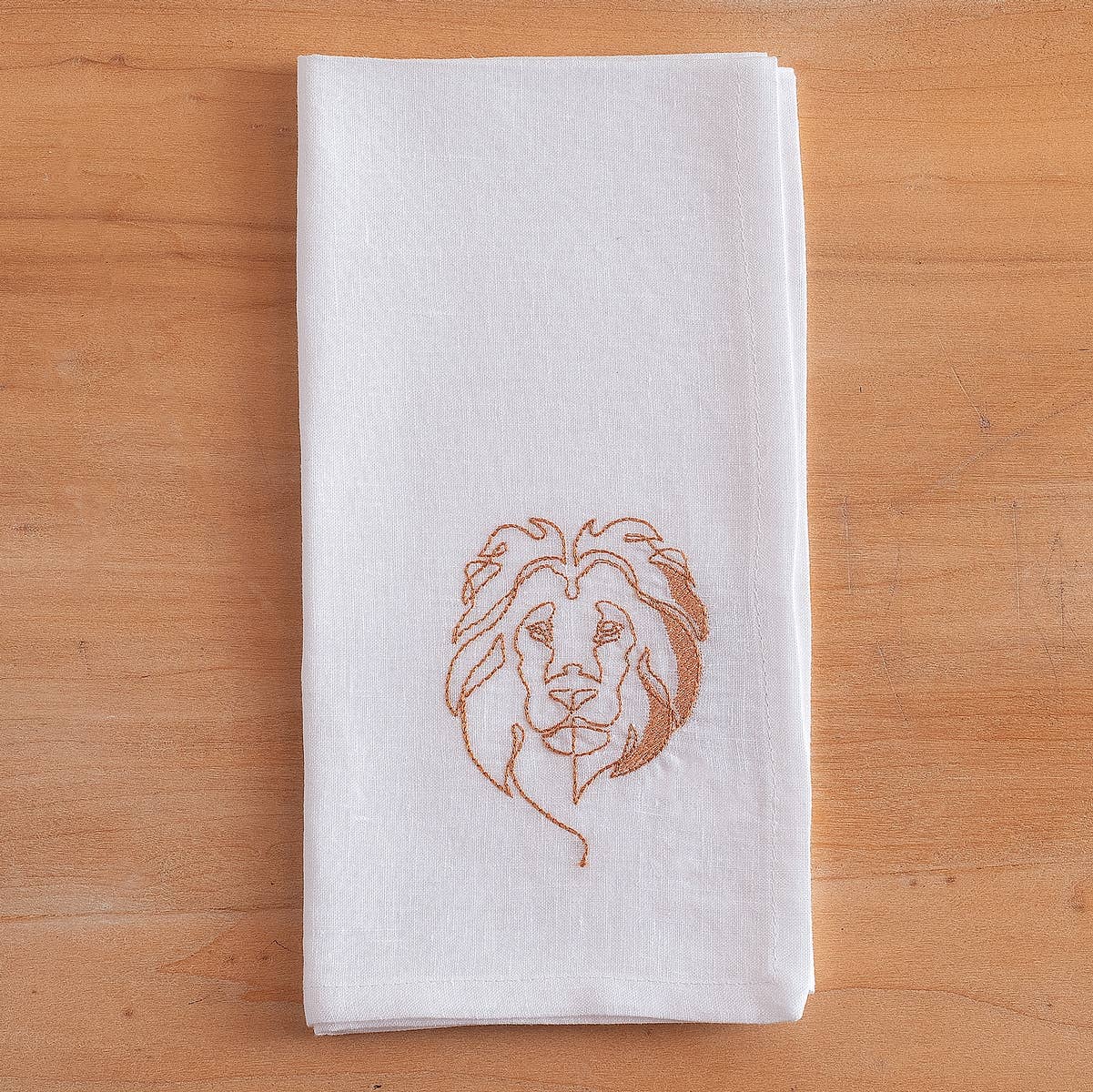 BUSATTI - Wholesale Dinner & Cloth Napkin - ITALIAN GARDEN - Set of 2 embroidered napkins0