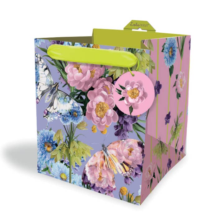 Butterfly Square Gift Bag - Small for wholesale by Lola Design Ltd