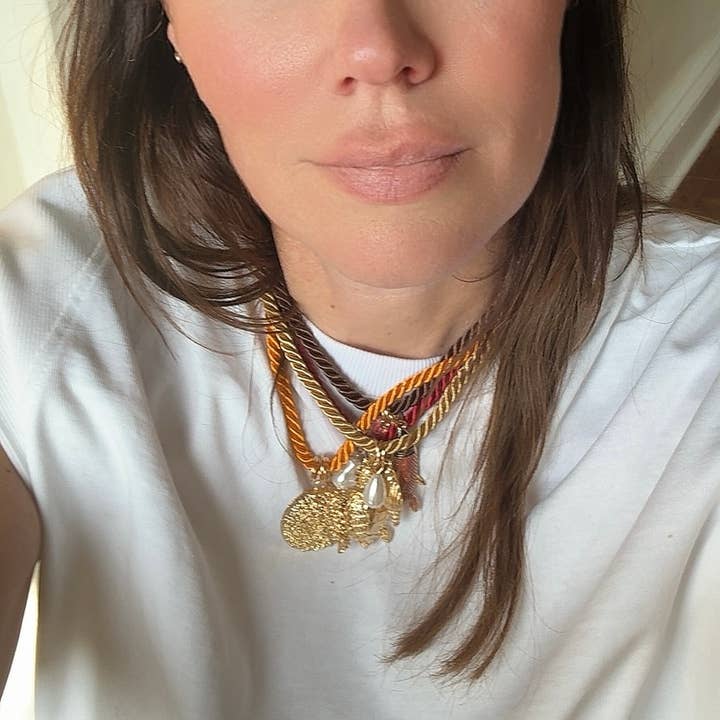 HoopLa - Wholesale Jewelry Set - Mermaid- Charm and Cord Necklaces- set of 46