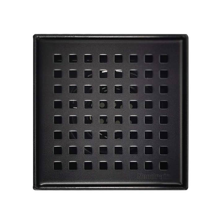 inQbrands – wholesale Bathroom accessory set – 4x4 Stainless Steel Square Shower Drain, Square Pattern