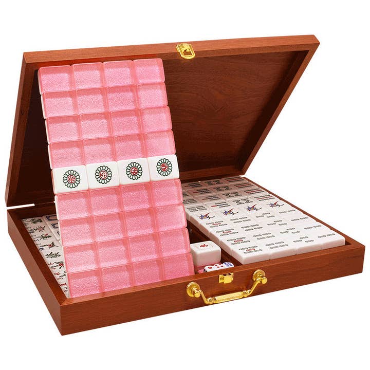 Chop Suey Club - Wholesale Board Game - Pink Tile Chinese Mahjong Set