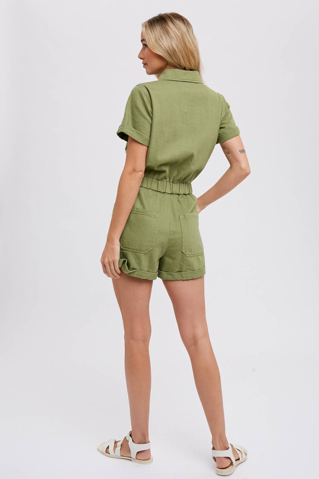 Bluivy - Wholesale Romper - Women's - BUTTON FRONT COTTON ROMPER10