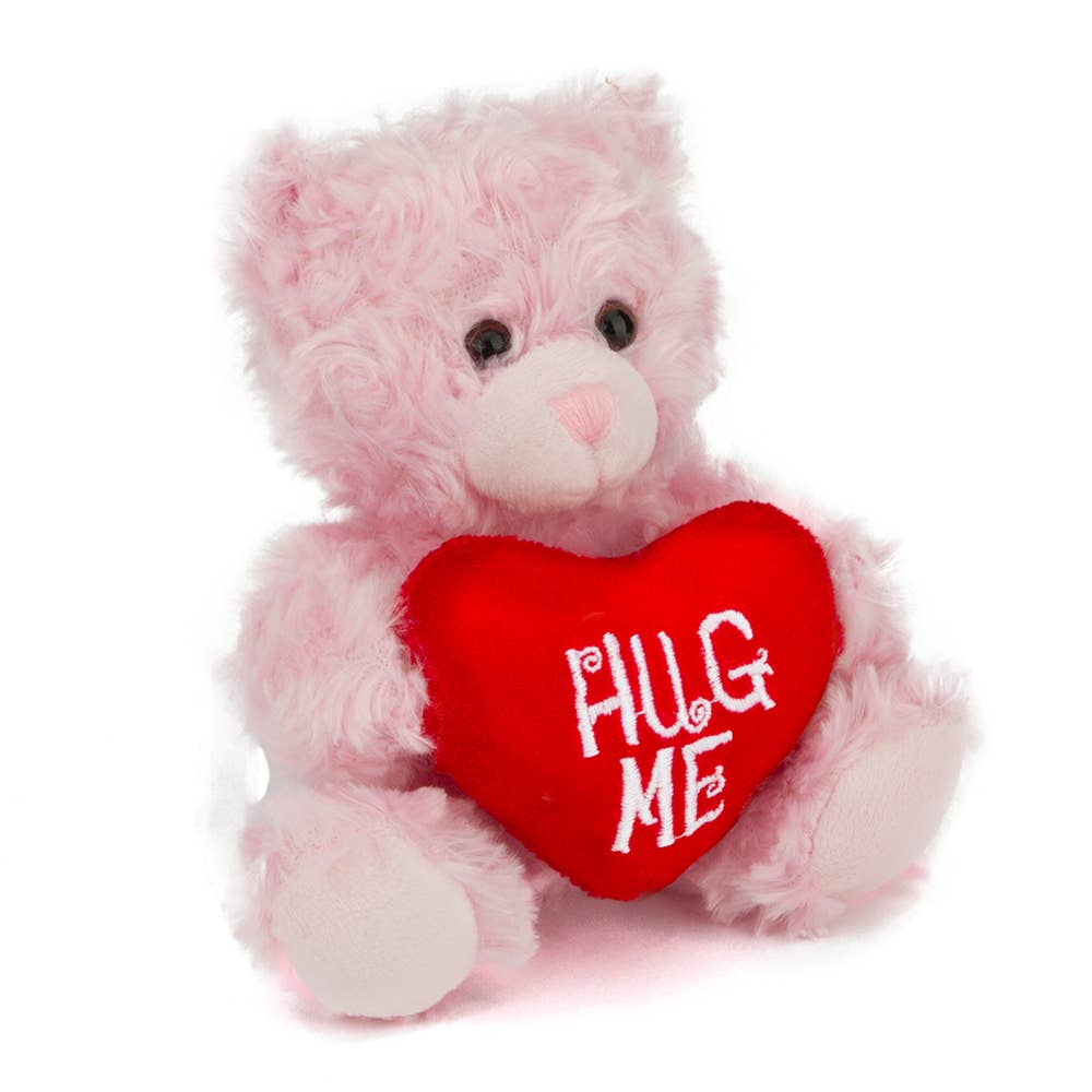 Plushland - Vendita all'ingrosso Peluche - Bambini e neonati - Orsacchiotto di San Valentino da 6" e 9" con un messaggio sul cuore che tiene in mano26