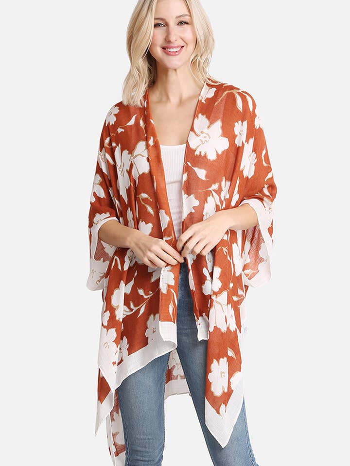 Floral Print Cover Up for wholesale by Hana