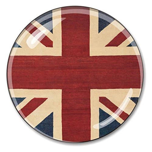 British Flag Union Jack Crystal Paperweight 3 Inches for wholesale by City Souvenirs