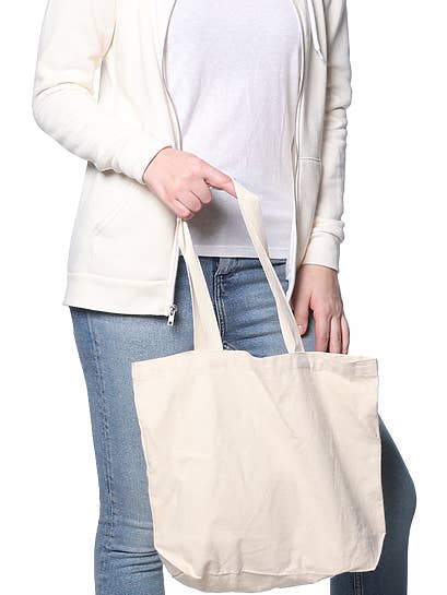Organic Canvas Small Tote for wholesale by Royal Apparel