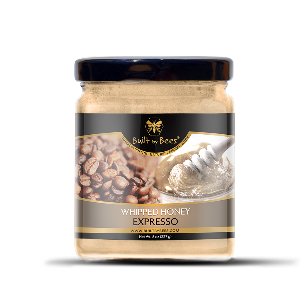 Built by Bees - Wholesale Honey - Gourmet Expresso Whipped Honey 8 oz3