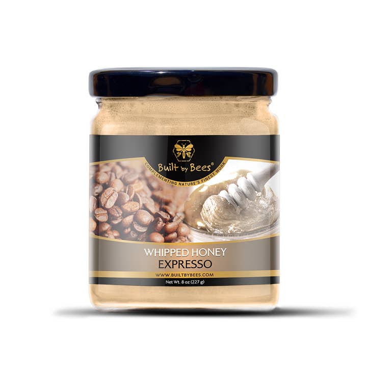 Built by Bees - Wholesale Honey - Gourmet Expresso Whipped Honey 8 oz3