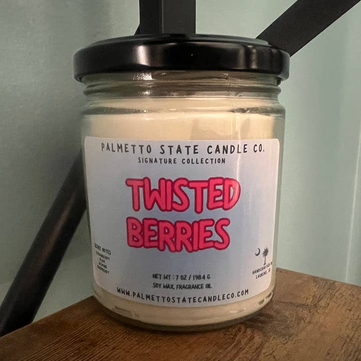 Twisted Berries Candle for wholesale by Palmetto State Candle Company