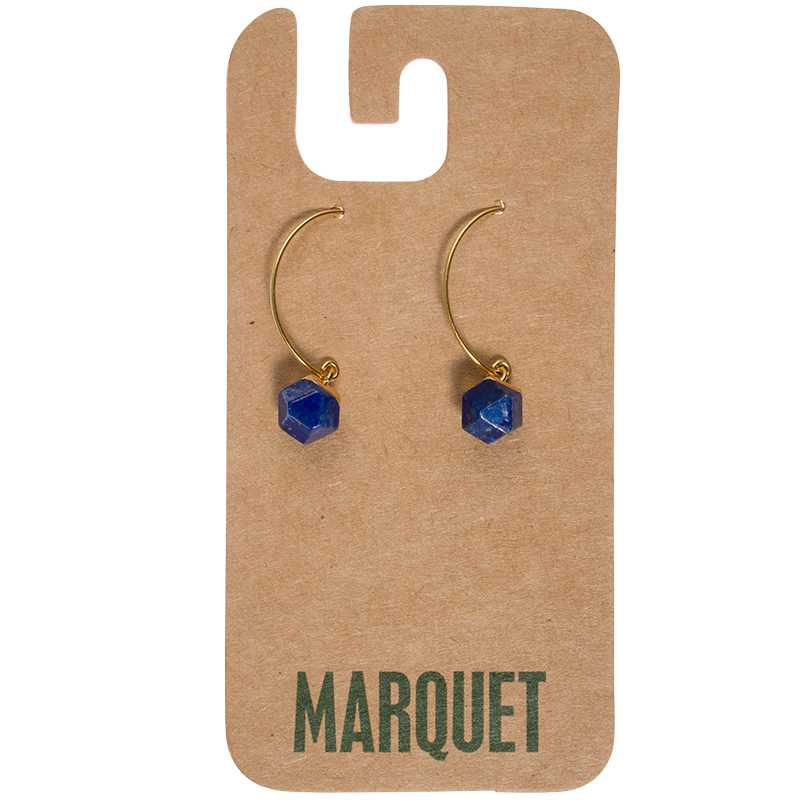 Marquet - Wholesale Dangle Earrings - Clara Earrings with Oversized Feature Stone - Prepack5