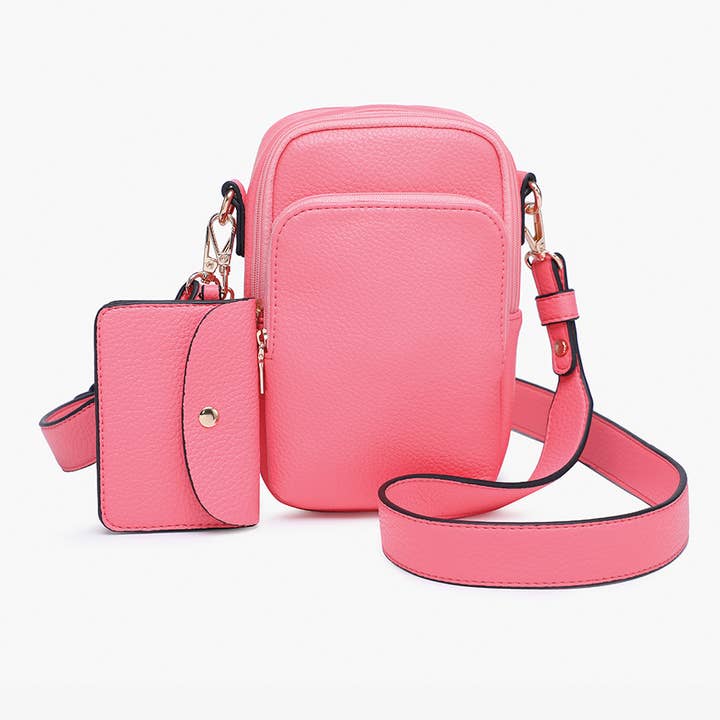 Jen & Co. - Vente Sac à bandoulière – femme - M2080 Sac à bandoulière Parker à 3 compartiments avec pochette4