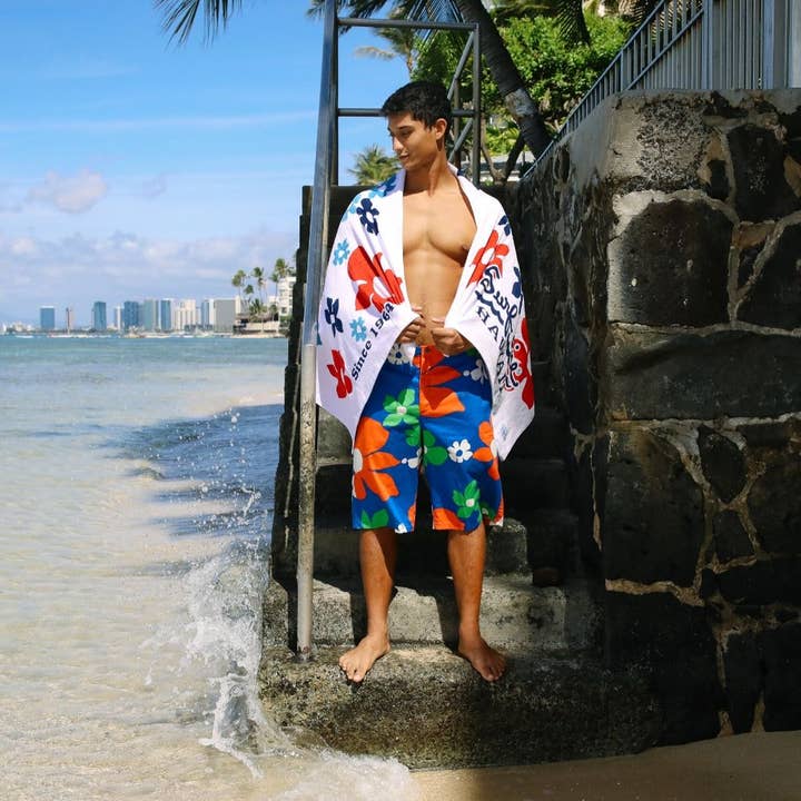 Serviette Terry Surf Line Hawaii - Tradewinds USA pour la vente par JAMS World
