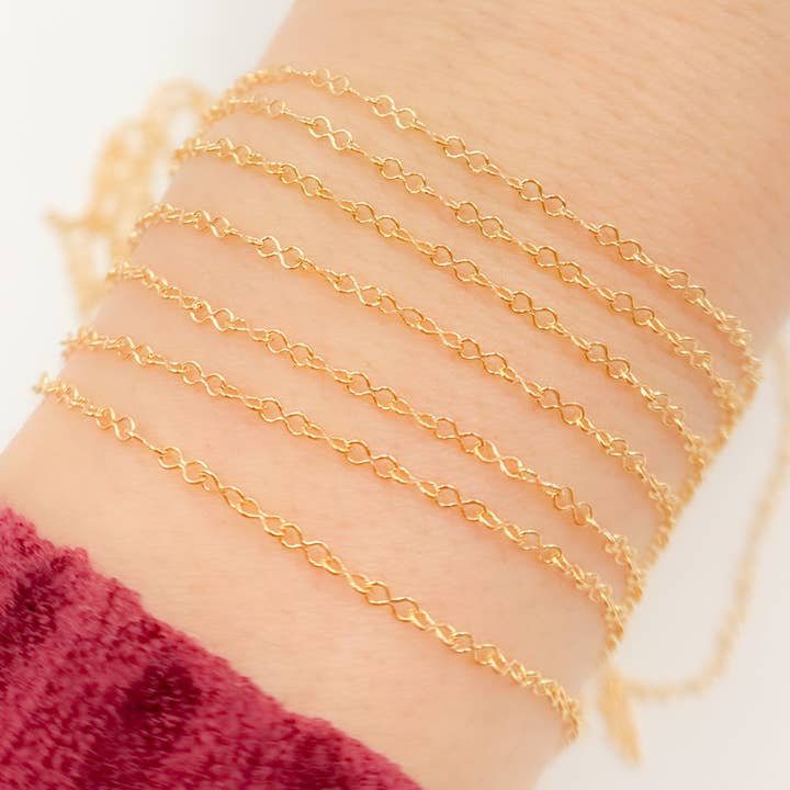 Jewels & Chains - Wholesale Link & Chain Necklace - V282GF. 14k Gold Filled Infinity Link Chain2